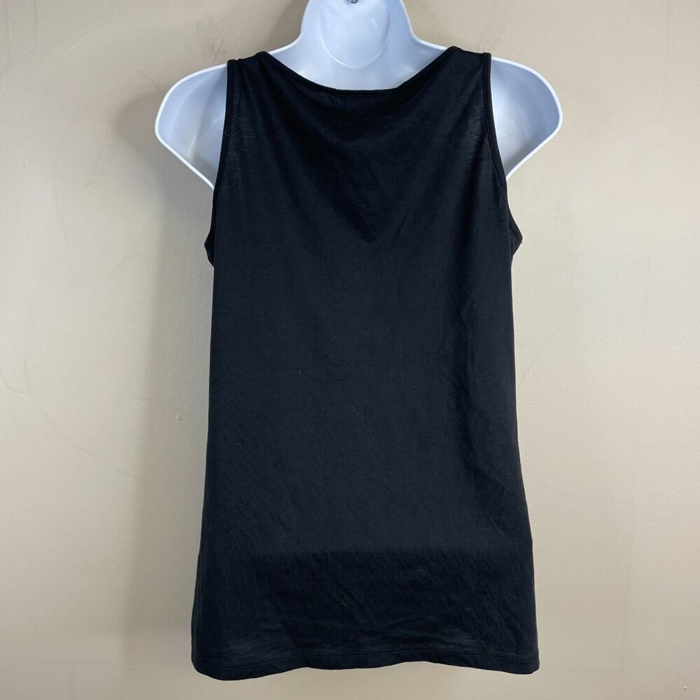 Talbots Womens‎ XS Black Tank Top SUPER SOFT Cotton Sleeveless Pullover - Picture 6 of 9